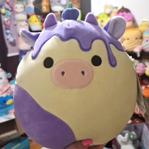 NWT Benito the Blueberry Cheesecake Cow Squishmallow 8" 🐄 - Picture 1 of 4